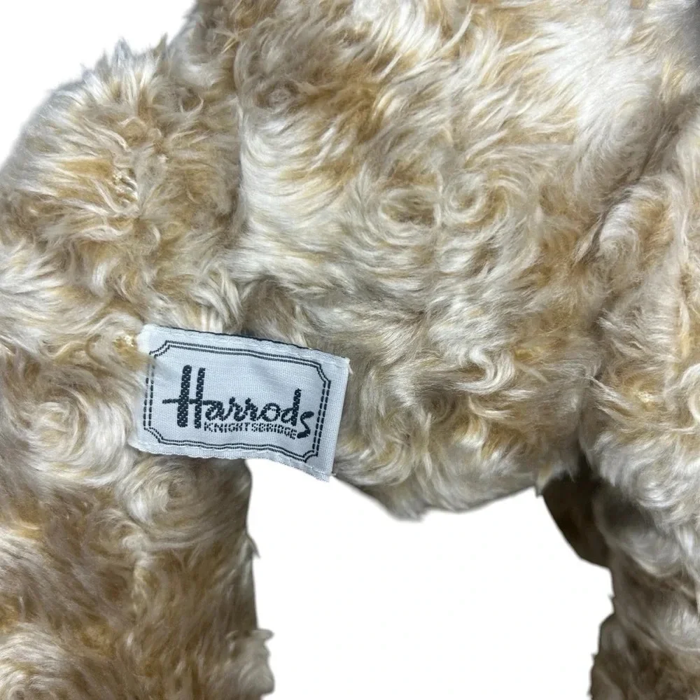 Vintage 1999 Harrods Knightsbridge Christmas Teddy Bear Plush 12” London Holiday